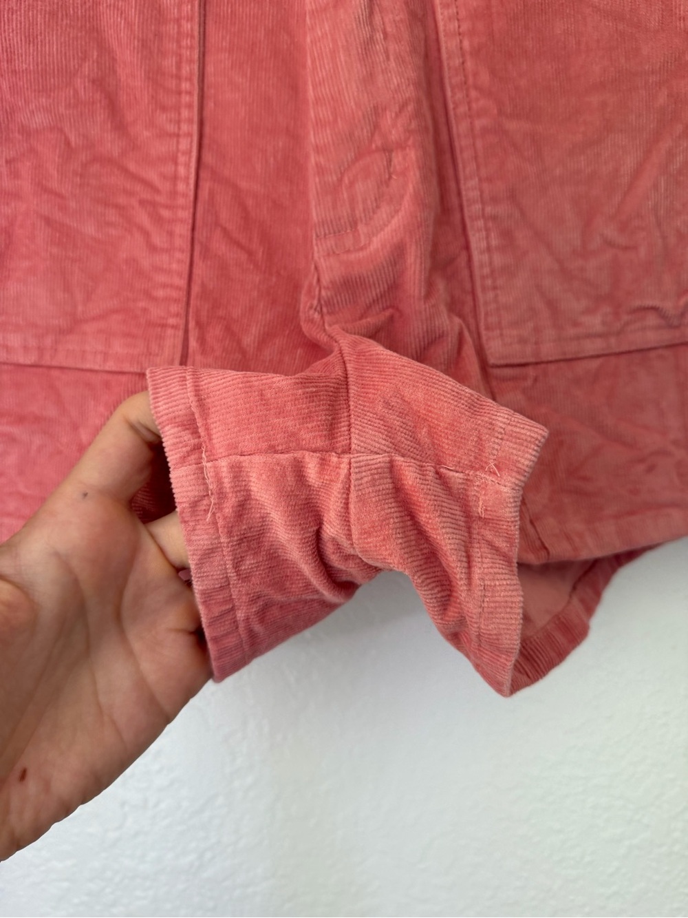 Roxy High Waist Corduroy Shorts - Dusty Rose - Picture 3 of 8